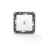 Prime 1-канален бутон с LED лампа безвъртящ 1P 10A 250V IP20 бял