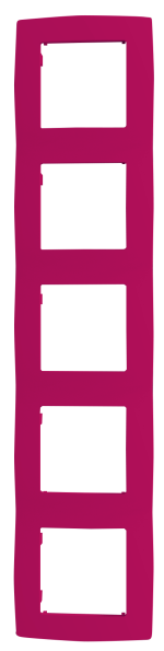 Рамка PRIME за 5 групи IP20 розова - Image 2