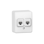 Murata двойна стена LAN сокет 2xRJ45 CAT6 UTP IP20 бял