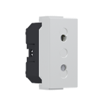 Вградена евро контакт MODYS с капакчета айвори 1 модул 2P 10A 250V IP20