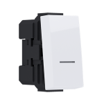Двуточков прекъсвач MODYS CONTROL бял 1 модул 1P 10А 250V IP20
