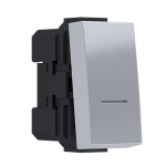 Двунаправен превключвател MODYS CONTROL сребрист 1 модул 1P 10AX 250V IP20