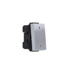 MODYS 2-полюсен ключ (0-1) сребрист 1 модул 10A 250V AC IP20