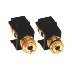 MODYS 2xAudio аудио адаптер LS 4 мм KS черен
