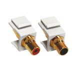 MODYS 2x аудио адаптер RCA KS 1 м бял