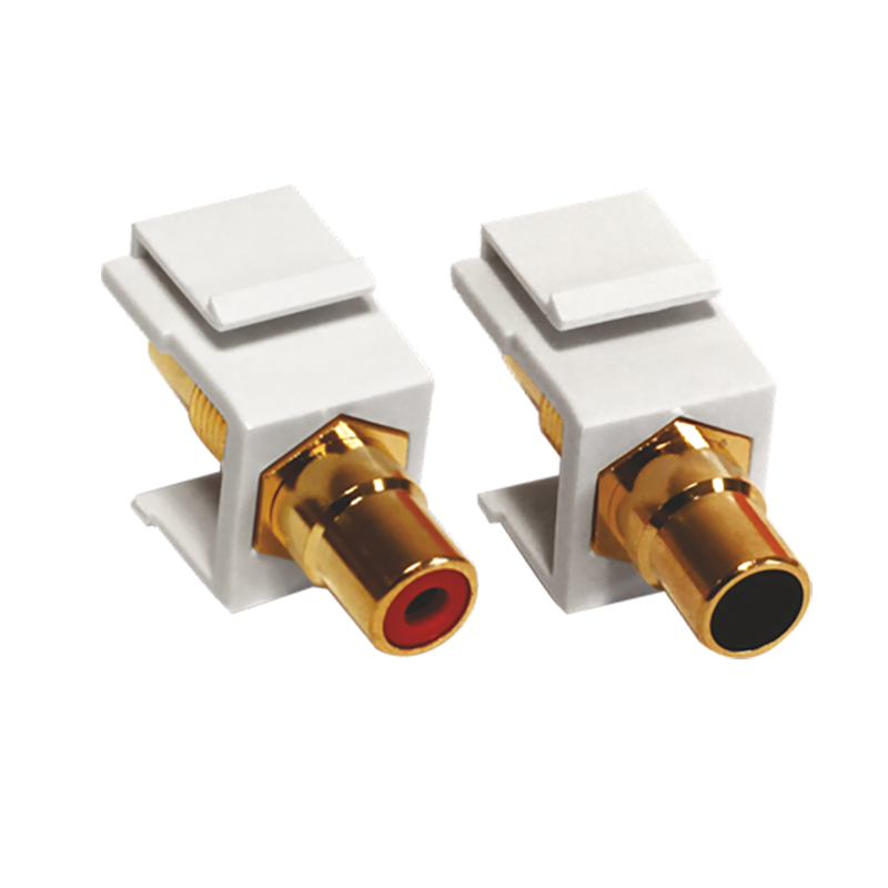 10101416792 MODYS 2x аудио адаптер RCA KS 1 м бял - Image 1