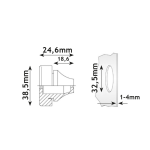 Уплътнителна маншонка FlipSeal M32, сива, EPDM - Image 2