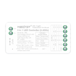 LED контролер 2.4G 5 в 1, 12V/24V, 6A/канал (макс. 12A)