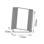 Стенен осветител 1x21W T5, алуминиев, сив - Image 2