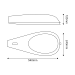 Улично осветително тяло ISRL BODY ZEUS, алуминиево, сиво, 230V - Image 2