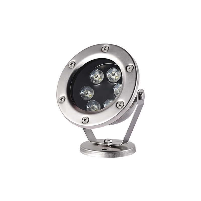 AQUET6RGB LED осветително тяло SS304 IP68 6W RGB RF 60° 12V AC Ra>80 - Image 1
