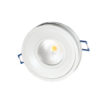 Вграден LED спот 10W 2700K 700 лм COB Epistar, матово бял, кръгъл
