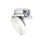 Вграден LED спот 10W 2700K 700 лм COB Epistar, матово бял, кръгъл - Image 2