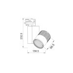 Черна LED релсова светлина 30W 3000K 36° 2200 лм 230V Ra80 - Image 2