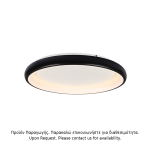 LED таванен осветител 48W с димер 3000K 4610 лм черен метал Ø61x8,5 см Diana