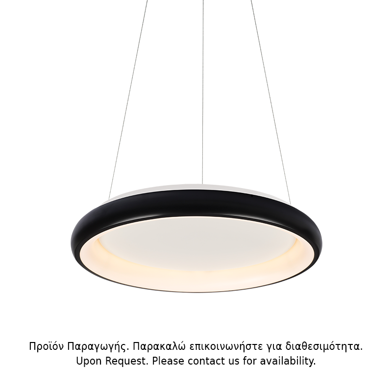 BR71LEDP61BKD-1 Висяща лампа LED 48W димер 3000K 4610 лм черен метал Ø61x120 см DIANA - Image 1