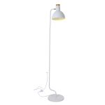 Подова лампа Netto 1xE27 бяла метал+дърво 30x28x157 см Blase