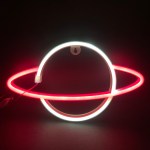 Celestial Body – 108 неонови LED светлини с батерия (3xAA)/USB, червено и студено бяло, IP20, 17,5x2x30 см