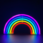 Дъга, 80 неонови LED светлини с батерия (3xAA)/USB, RGB, IP20, 18x2x30 см