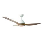 Декоративен тавански вентилатор с LED диаметър 132 см DC 40W 3 лопати ABS NATURAL дистанционно управление
