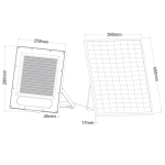 Слънчев SMD LED прожектор 300W 4000K IP66 90° Ra80 - Image 2