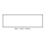Алуминиева таванска рамка 30x120x6.5 см за LED панели OTIS*N, Rove, Deba и Trego (с шайби) - Image 2