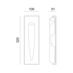 Гипсово безрамково стъпално осветително тяло Macy MR11 12V - Image 2