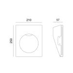 LED гипсово безрамково стълбищно осветление Skye Cree 1.5 W 3000 K 150 лм 230 V - Image 2