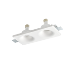 Кръгъл двоен гипсов trimless спотлайт REMY 260x130x45 мм 2xGU10