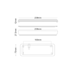 Поддържано/неподдържано аварийно LED осветление 4W 200 лм 6000K 230V с бутон за тестване - Image 2