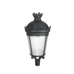 Кръгла глава за стълб D60 520x850 мм черна RAL C0026