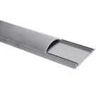 Кръгъл PVC канал за кабели 35x10 мм, сив
