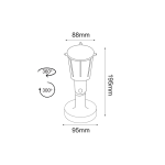 LED градинен спот светлинен прибор KERT 6W 230V IP54 6000K 500 лм 120° - Image 2