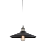 Висяща метална лампа черна мат 36 см Hippolite 1xE27