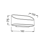 Стенен аплик LED Netto бял Up-Down 2x3W 230V 3000K 25000 ч. NEPHELE - Image 2