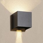 LED COB стенен осветител 6W 435 лм 0-120° 230V 3000K тъмносив IP54 - Image 2