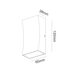 LED стенен осветител 6W 180 лм 89° 3000K тъмносив IP65 - Image 3