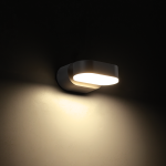 LED SMD стенен осветител 7W 320 лм 100° 230V 3000K тъмно сиво IP54 - Image 2