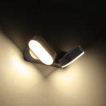 LED SMD стенен осветител 13W 630 лм 100° 230V 3000K тъмно сиво IP54 - Image 2