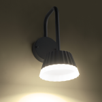 LED SMD стенен осветителник 10W 400 лм 85° 230V 3000K тъмно сиво CRI80 IP54 - Image 2