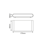 LED SMD стенен осветител 11W 570 лм 60° 230V 3000K ръжда CRI80 IP54 - Image 2