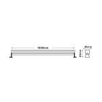 LED шайба за стена CREE 24W 4000K 2080 лм 30° 230V 1 м IP65 - Image 2