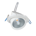 Бяло LED вдебнато подвижно осветление 20W 4000K 60° 1550 лм 230V Ra80