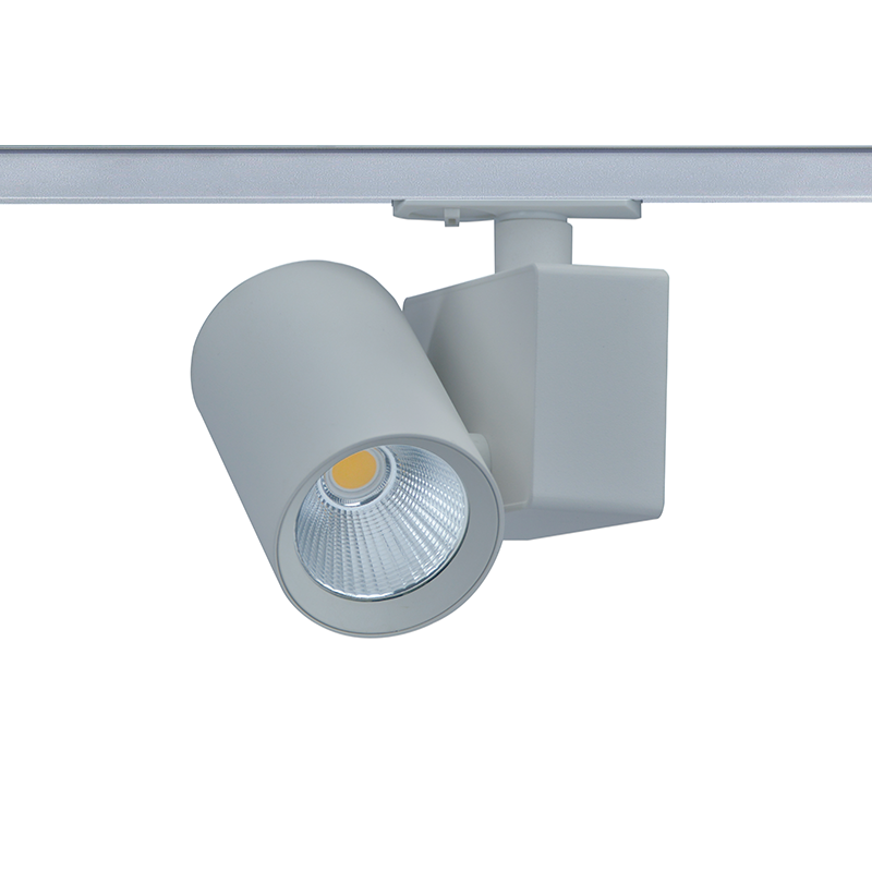 LISOR2030G2 Сив LED релсово осветително тяло 20W 3000K 34° 2000 лм 230V AC 1-фазово Ra80 - Image 1