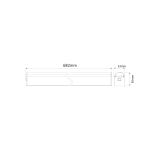 Хромиран стенен LED осветител с EU сокет 15W 1300 лм 4000K 120° 230V IP44 - Image 2