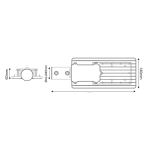 LED улично осветително тяло 30 W 3000 лм 4000 K 120x50° клас I 230 V AC IP66 - Image 2