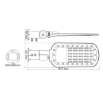 LED улично осветително тяло 100W 14000 лм 4000K 140x90° клас I 230V AC IP66 - Image 3