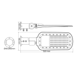 LED улично осветително тяло NORD4040 40 W 5600 лм 4000 K IP66 - Image 3