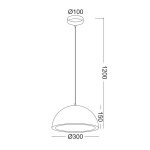 Висяща лампа Netto 1xE27 от пробка Φ30xH120 см, колекция Malibu - Image 3