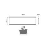 LED панел 48 W 295 x 1195 x 32 мм 3000 K 4600 лм 230 V Ra80 - Image 2